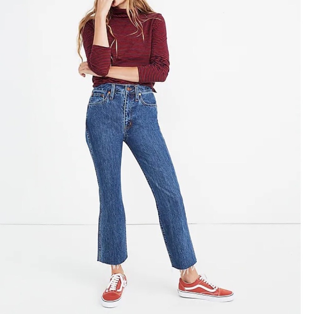 Madewell Women's Boot Cut Jeans - Blue